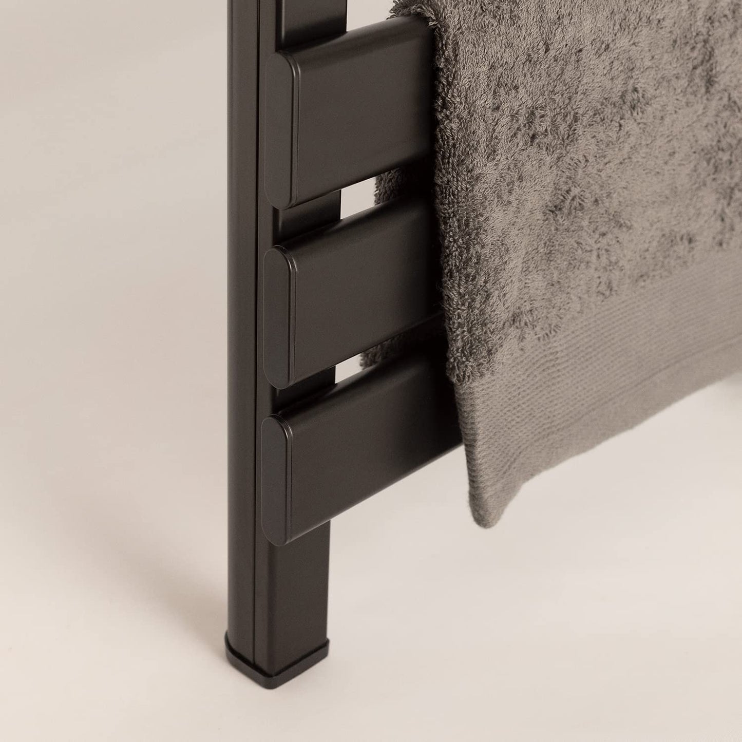 CREATE / WARM Towel Mini 150W / Electric Bathroom Heater Black with Shelf / 52.3x8x55.8cm / Quiet, low consumption, LCD display, 150W