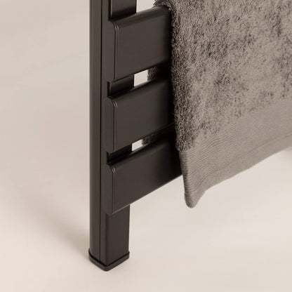 CREATE / WARM Towel Mini 150W / Electric Bathroom Heater Black with Shelf / 52.3x8x55.8cm / Quiet, low consumption, LCD display, 150W