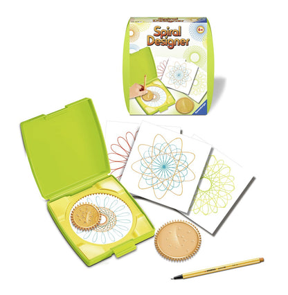 Ravensburger Spiral Designer, Drawing Learning for Kids aged 6 and up, Creative Drawing Set for colorful spiral pictures and mandalas & 29709 - Spiral Pictures on the go