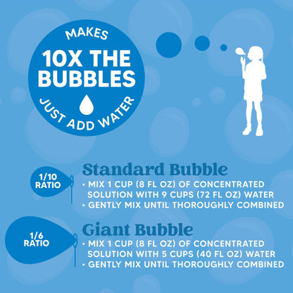 JOYIN 32 oz concentrated bubble solution (green) for kids, bubble liquid for boys and girls summer outdoor play, bubble blowing toys and prizes for the classroom