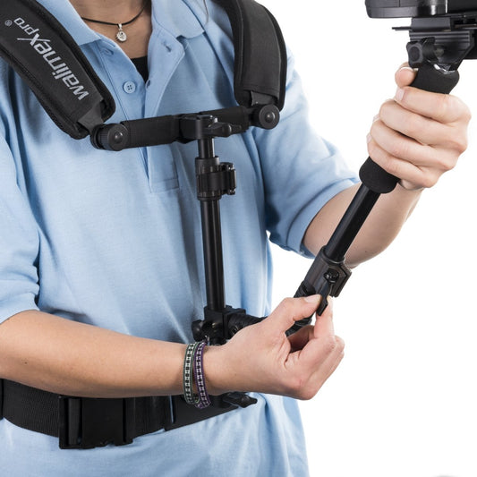 Walimex Pro Video Shoulder Rig for Camera & Camcorder - Ergonomic, Adjustable & Comfortable - Ideal for Extended Photography and Filming Sessions - Includes Quick Release Plate & Zoom Ring