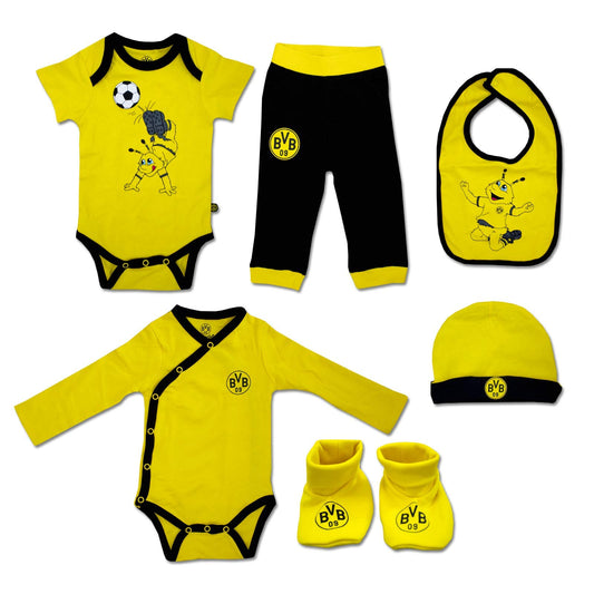 Borussia Dortmund Kids (Unisex) BVB Baby Gift Box (3-part) Baby Gift Box, Multicolor, 62/68 EU