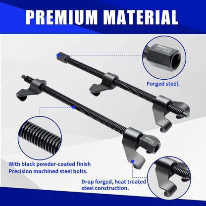 CCLIFE Coil Spring Compressor, 2pcs 370mm Installation Tool for Car Auto Tuning and Lowering.