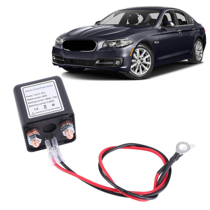 Dpofirs Remote Battery Disconnect Switch, Enhanced switch for vehicles, 12V200A, Black