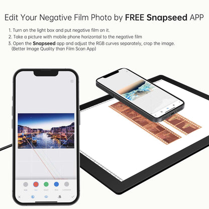 Slide Scanner Ultra-thin Dimmable LED Light Pad - 5600K - 30 x 21 centimeters - Backlight for Converting 35mm Slide and Negative to Digital Image