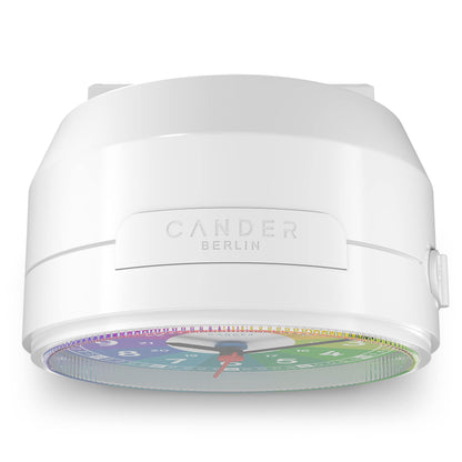 Cander Berlin MNU 1009 R Children's alarm clock Clock Children silent colorful noiseless light Snooze Table clock Lighting Kids room Boys Girls