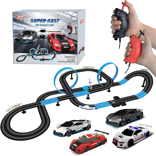 AGM MASTECH High Speed Series Slot Car Race Track Sets - Slot cars, race tracks & accessories Electric race track, Dual electric race track, Electric race car set for girls & boys.