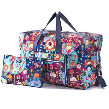 Arxus Large Foldable Travel Bag Carry the weekend bag over luggage with shoulder strap.