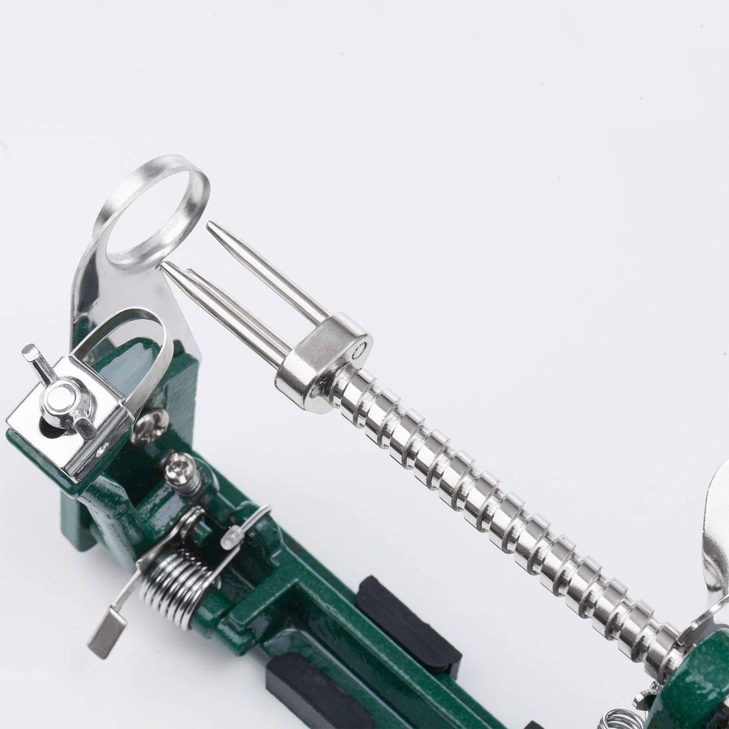 Westmark apple peeler/corer/slicer, with screw clamp for table mounting, 31 x 5.3 x 21 cm, Stainless steel/aluminum, Apple dream, Green/silver, 11432260