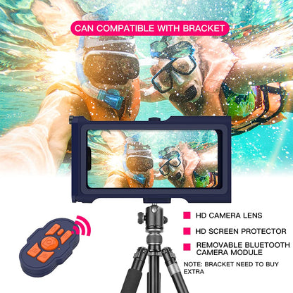ShellBox waterproof protective case for smartphone, Bluetooth, IPX8, waterproof, for iPhone 13, 12, 11 Pro Max, Samsung, Huawei, Google OnePlus Xiaomi Redmi Motorola LG