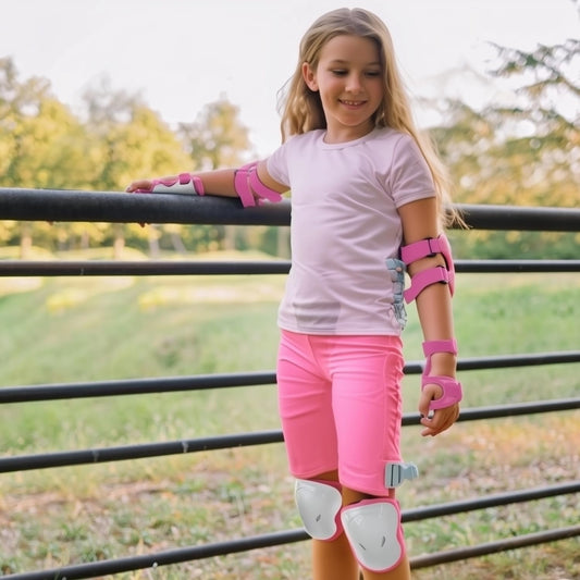 Knee Pads for Kids - For ages 2 and up - Safety tested and comfortable - Durable inline skate pads - Children's protector set - Knee and elbow guards for kids.