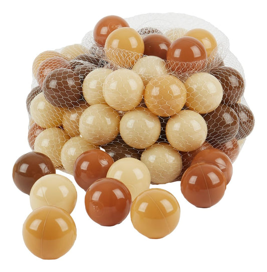 Bieco Balls for Ball Pit Chocolate Bliss | 100 pieces | Colorful Balls | Ball Pit Kids | Ball Pit Baby | Ball Pit | Ball Pit Balls | Baby Ball | Kids Ball | Outdoor Games