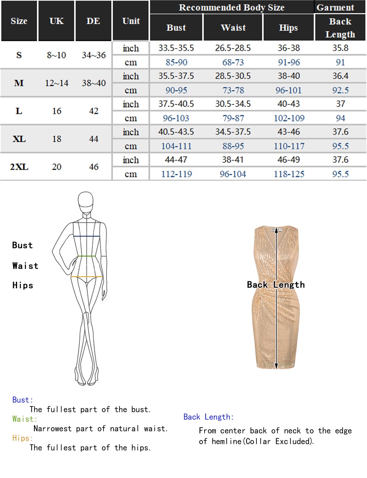 GRACE KARIN Vintage Elegant Business Pencil Dress Sexy Shiny Sequin V-Neck Evening Dress Slim Fit Hip Dress Purple on Black S.