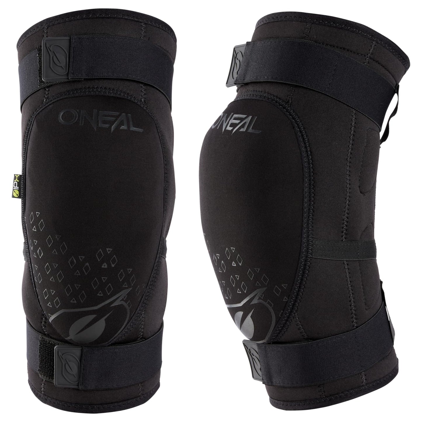 O'NEAL | Knee Protector | BMX Mountainbike Downhill | IPX® impact protection made of Polyurethane, Lightweight construction, Abrasion resistant material | Dirt Knee Guard V.23 | Adult | Black | Size M