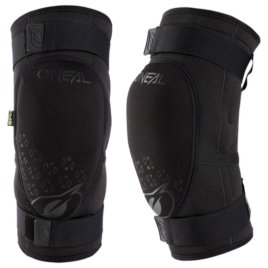 O'NEAL | Knee Protector | BMX Mountainbike Downhill | IPX® impact protection made of Polyurethane, Lightweight construction, Abrasion resistant material | Dirt Knee Guard V.23 | Adult | Black | Size M