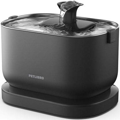 PETLIBRO Cat Fountain Cordless with Motion Sensor Dockstream Drinking Fountain for Cat Cordless, Battery Operated Cat Drinking Fountain with 5000mAh Battery, 23dB Ultra Quiet, Easy Cleaning, BPA-free