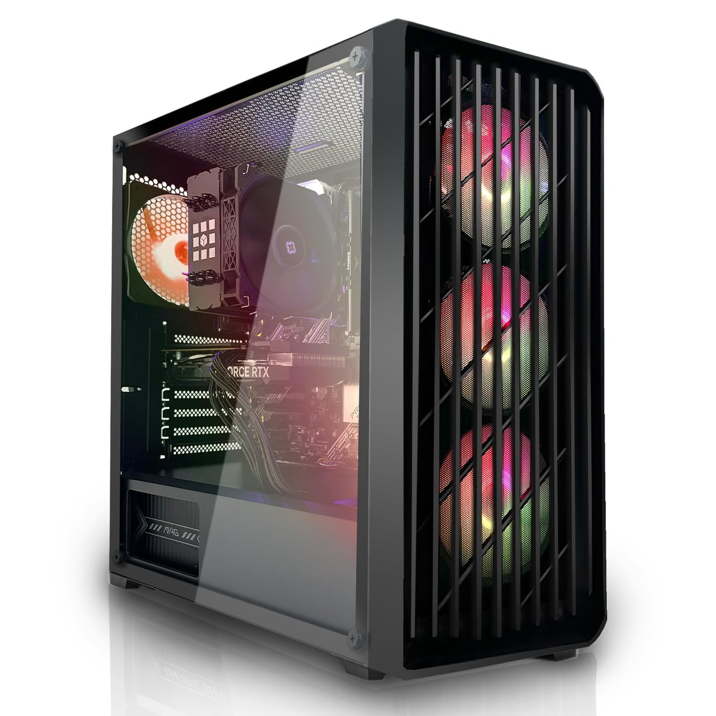 SYSTEMTREFF Gaming PC AMD Ryzen 7 5700X 8x4.6GHz | Nvidia RTX 5060 8GB DX12 | 1TB M.2 NVMe | 32GB DDR4 RAM | Windows 11 | WLAN Desktop Computer for Gamers, Gamers & Streamers