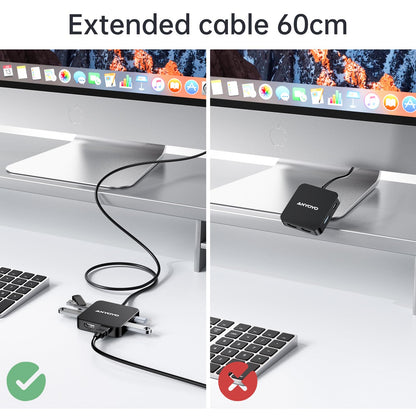 Docking Station for 2 monitors, Dual 4K 60Hz HDMI adapter, USB C hub with dual 4K HDMI, USB C data, 100W PD, USB 3.0, USBC docking station for MacBook Air/Pro/Dell/HP/Surface/Lenovo.