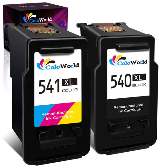 540 541 XL printer cartridges, ColoWorld PG-540XL CL-541XL multipack cartridges for Canon printers. Compatible with Canon Pixma MG3650S TS5150 TS5151 TS5100 MG3600 MG3650 MG4250 printers (Black Color).