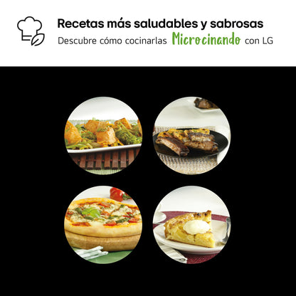 LG - Microwave, Grill, Smart Inverter White