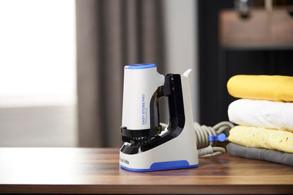 Russell Hobbs Steam & Fold Garment Steamer (1500W, quick heating, includes fabric attachment, collapsible design, space-saving cord storage, 3m cord, travel iron) Iron 26740-56.