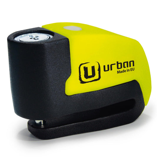 URBAN UR6 disc brake lock with 120dB alarm ON/Off with warning function, Optional activation, Long-lasting battery, Waterproof, Motorcycle lock alarm system Anti-theft protection Scooter Universal ø6mm