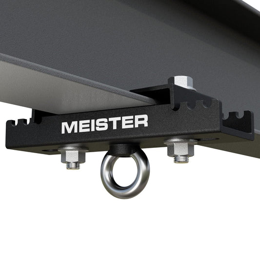 Master Beam Clamp Hanger Mount for boxing & MMA heavy bags, suspension straps & ceiling mounts, Black - 3.5" - 5.5"