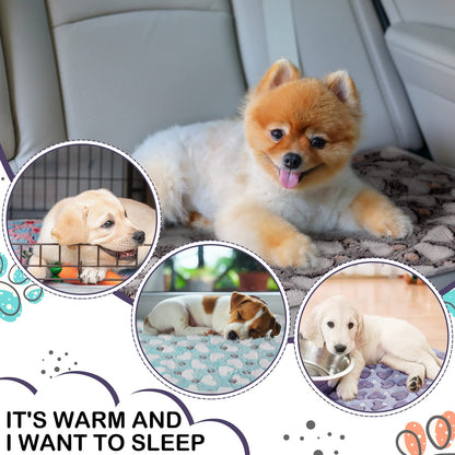 Namalu 4 Waterproof Guinea Pig Fleece Blankets Small Washable Dog Blanket Absorbent Guinea Pig Cage Liners Reusable PIPI Pads Sleep Cuddle Blanket (Heart Pattern, 60 x 40 cm)