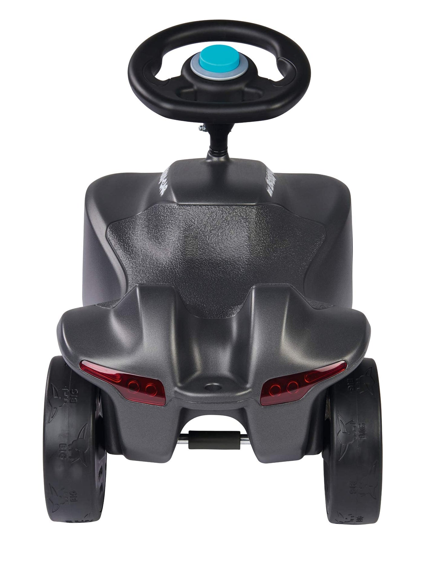 BIG-Bobby-Car-Neo Anthracite - slide vehicle for indoors and outdoors, children's vehicle with whisper tires and two interchangeable rims, for children from 1 year.