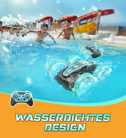 Amphibious Remote Control Car 3+ Years, RC Car Toy for Boys Ages 3 4 5 6 7 8 9 Years Christmas Gift Boy 3+ Years Outdoor Games for Children Beach Water Toy
