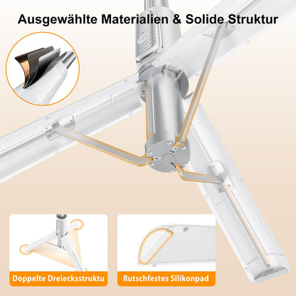 ATUMTEK Selfie Stick Tripod, 3-in-1 Extendable Aluminum Phone Tripod with Wireless Bluetooth Remote, Compatible with iPhone 17/16/15/14/13/12 mini/11 Pro and Samsung Smartphones, White
