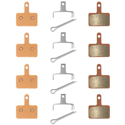 4 pairs of copper-based sintered MTB bike brake pads, suitable for ebikes, scooters, electric scooters, and electric bikes. Compatible with B01S Trp Tektro MT200 M355 M446 M315 M365.