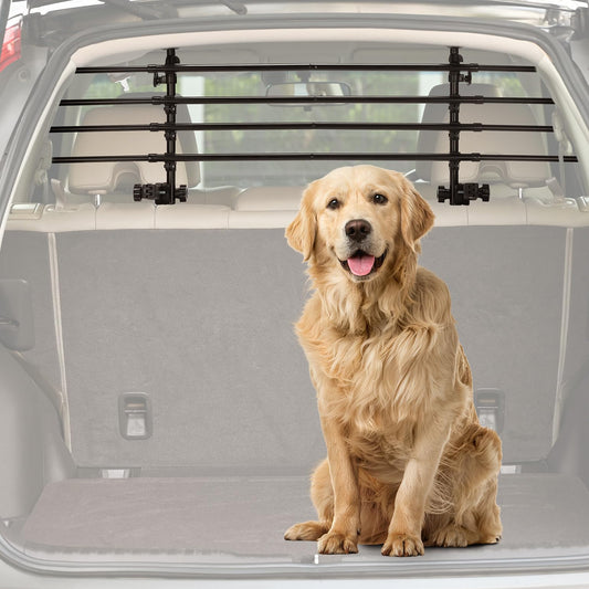 JOYTUTUS Carbon Steel Dog Guard Car Barrier, Universal Fit for Trunk 32-46CM * 85-140CM.