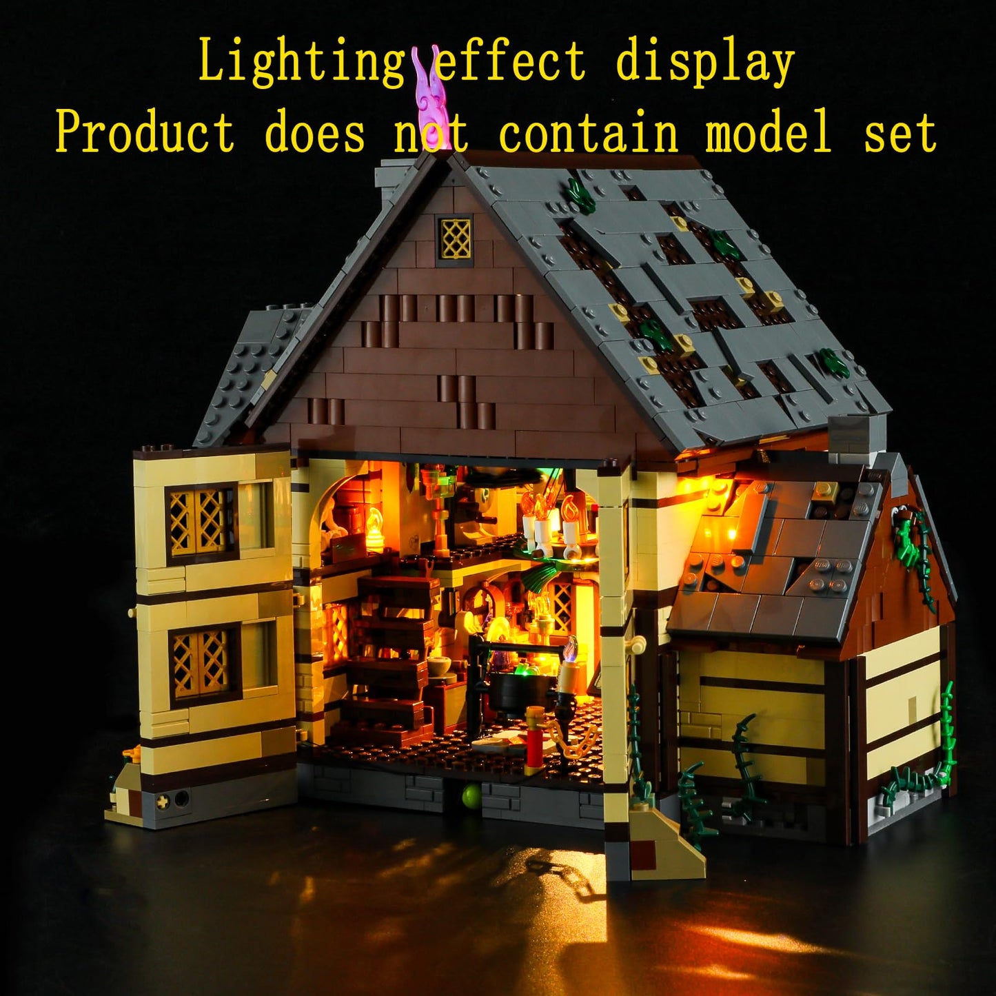 GEAMENT LED Light Set Compatible with Lego Hocus Pocus Sanderson Sisters' Cottage Ideas 21341 (Model Set Not Included)