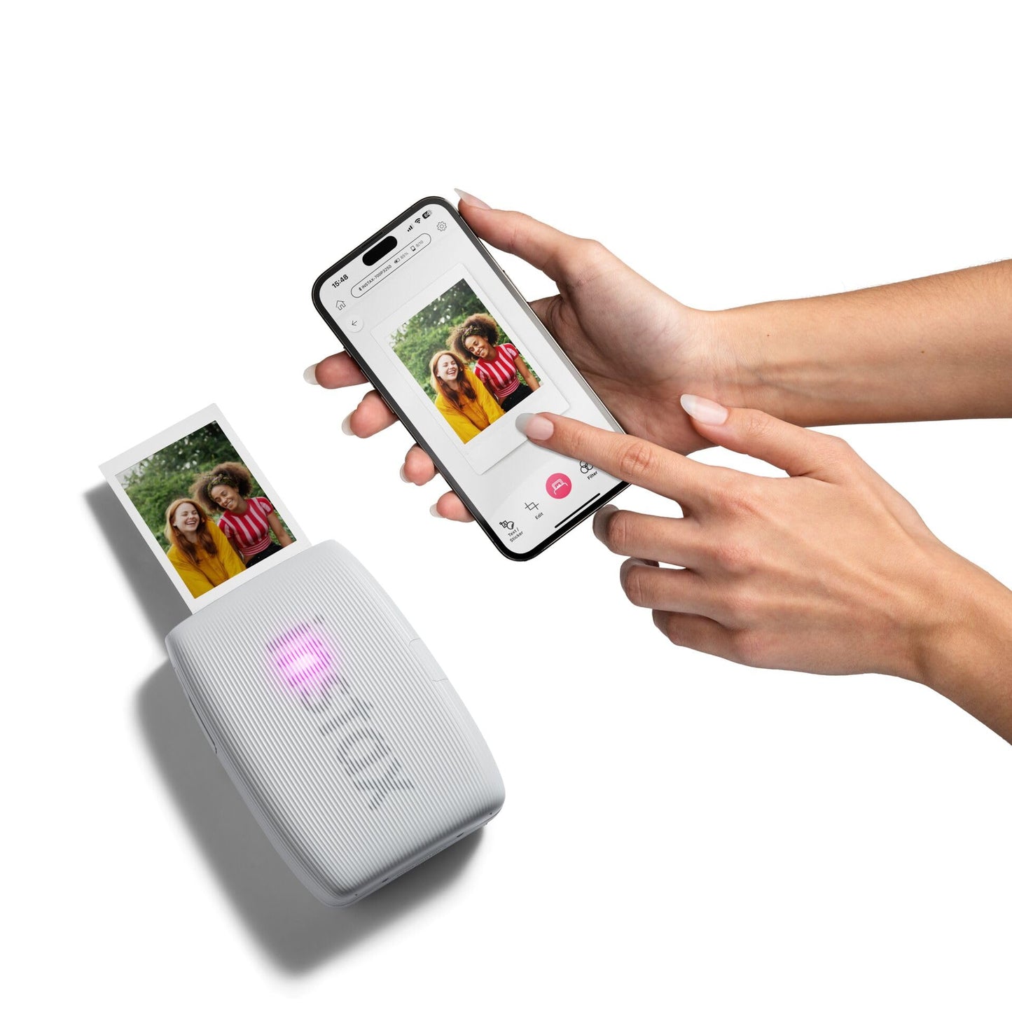 INSTAX mini Link 3 Smartphone Photo Printer, Clay White