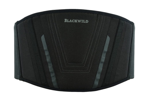 BLACKWILD Kidney Belt Motorcycle| Kidney Belt Motorcycle Men and Women, Basic Black | Effective stabilization kidney warmer lumbar support Kidney Belt (4XL = 155-170cm belly circumference)