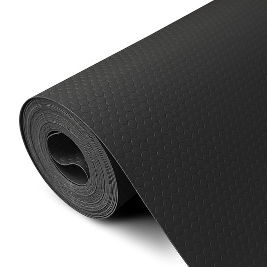 wohomuke Drawer Mat 60x600cm Mat for drawers Refrigerator mats for drawers Shelves Cabinet Refrigerator (Black, 60cmx6m)