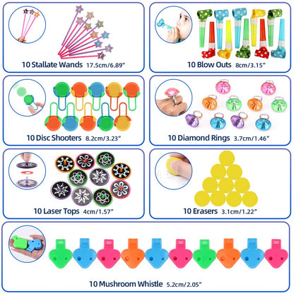 AmyBenton Kids Birthday Party Favor Set, 300pcs Pinata Fillers, Giveaways Kids Birthday, Goodie Bag Kids Birthday, Guest Gift Kids Birthday Girl Boy