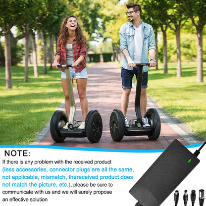 CJBIN Chargers for Scooter, 42V 2A Hoverboard Charging Cable, e Scooter Charging Cable, Hoverboard Charger with 4 Interface Ports, Power Supply Bike Charger for e Scooter Xiaomi M365 Electric Scooter