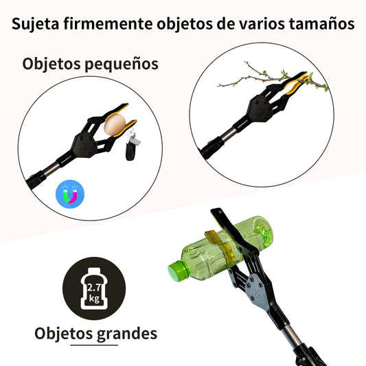 ANANOR 2 x 81 cm Foldable Reaching Grabber for Seniors, Upgraded Wide Jaws with 360° Rotating Head & 2 Storage Bags, Sturdy Grabber with Magnet Grab Arm, Trash Grabber Tool, Arm Extension