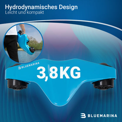 Bluemarina Underwater Scooter Orca | Seascooter - 2 x 500 Watt motors - 3 speeds - Topspeed 5.4 km/h - Up to 30 meters diving depth - Sink protection - Diving - Underwater Scooter