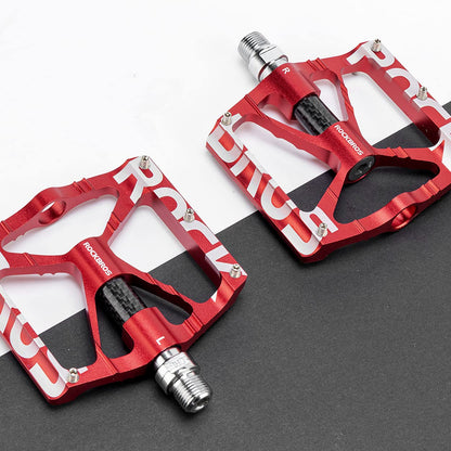 ROCKBROS bicycle pedals 9/16" aluminum alloy MTB pedals with sealed bearings non-slip pedals