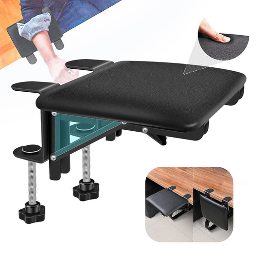 Giecy Armrest Desk Extender, Ergonomic Foldable Computer Desk Armrest Support Armrest Wrist Rest for Home and Office.