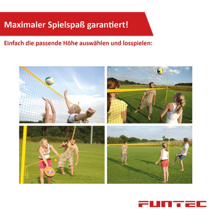 Funtec Fun Sports Set - Beach volleyball and multi-sport set