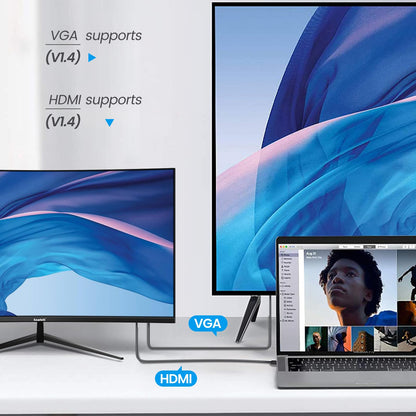 Gawfolk PC Monitor 32 inch 75Hz, PC Screen Curved Full HD 1080P, Frameless 2800R Computer Monitor with Eye Care Technology, HDMI VGA, supports VESA.
