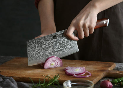 XINZUO Cleaver Knife 18cm Chinese Chef Knife, High Quality Professional Chopping Knife Sharp Blade Kitchen Knife, Gift box, with Rosewood Handle - Yu Series