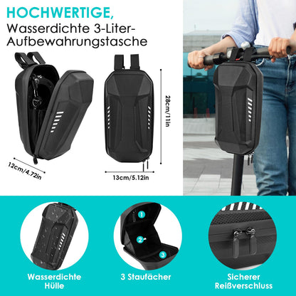 E Scooter lock with 3L waterproof bag, handcuff lock with key, electric scooter bike lock with rubber cover, 93 cm, high security locks, perfect for scooters, bikes, e-bikes (A)