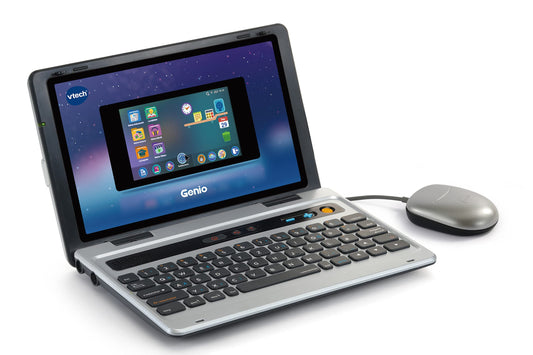 Vtech Genio Learning Laptop - educational computer with internet access, text program and learning content on letters, words, math, logic and more - for children aged 5-12 years.