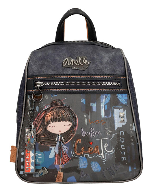 Anekke Contemporary Women's Hiking Backpack, 25 x 29 x 9 cm, Colorful, Modern Japanese Design