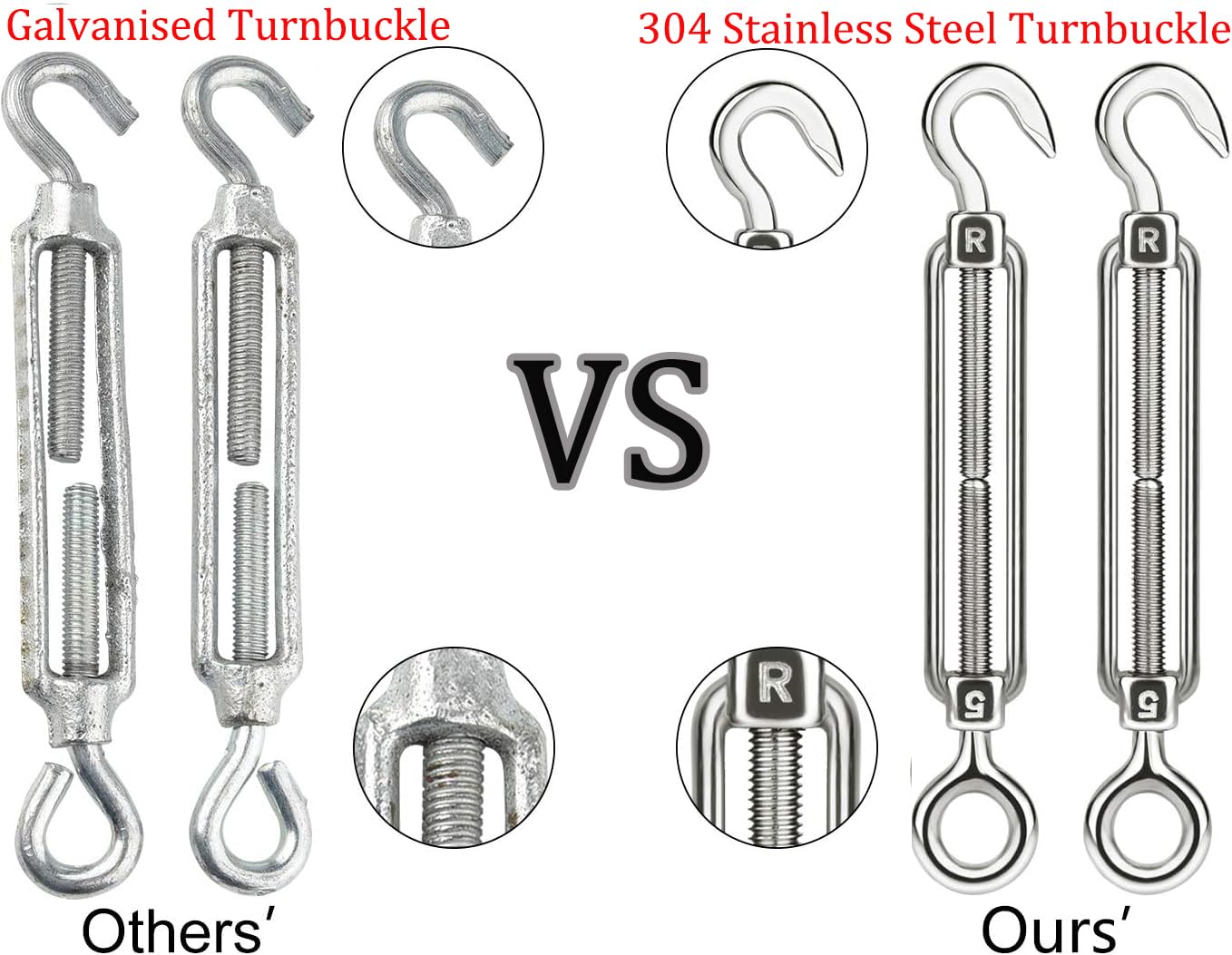 3mm stainless steel wire rope for climbing support, rust-free rope suitable for hanging lamps. Comes with M5 turnbuckles and wire rope thimbles. Length: 30m.